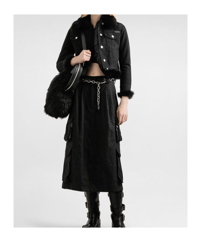 Dolce & Gabbana Dolce  Gabbana Cropped Denim Jacket In Black