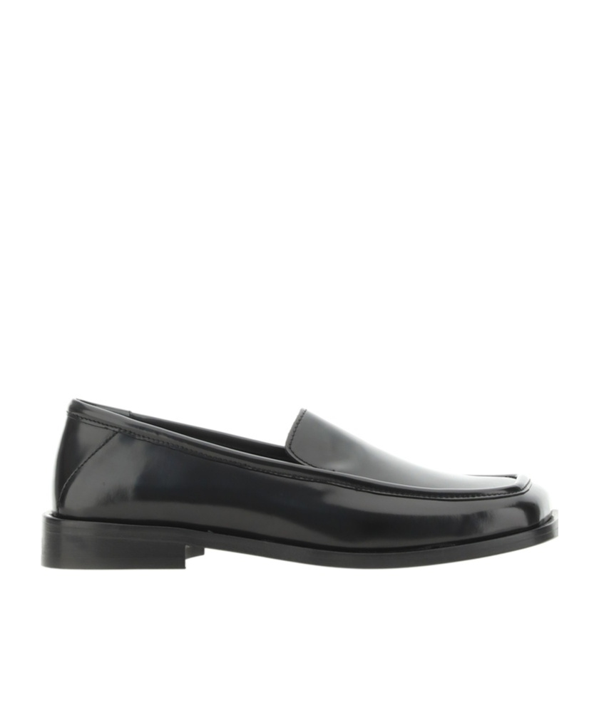 Attico Black Evan Loafers In Black