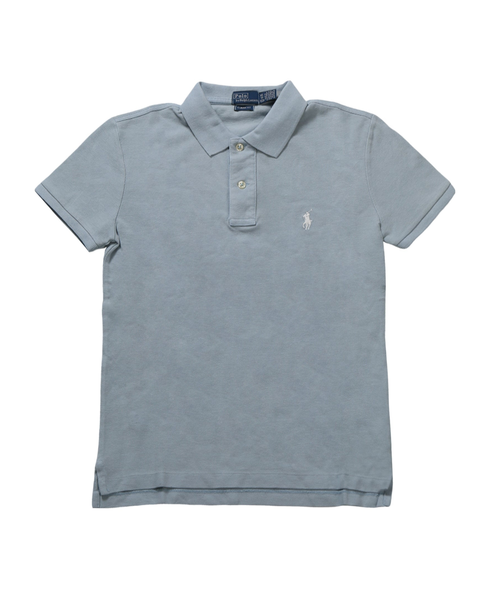 Shop Polo Ralph Lauren Cotton Polo Shirt In Light Indigo
