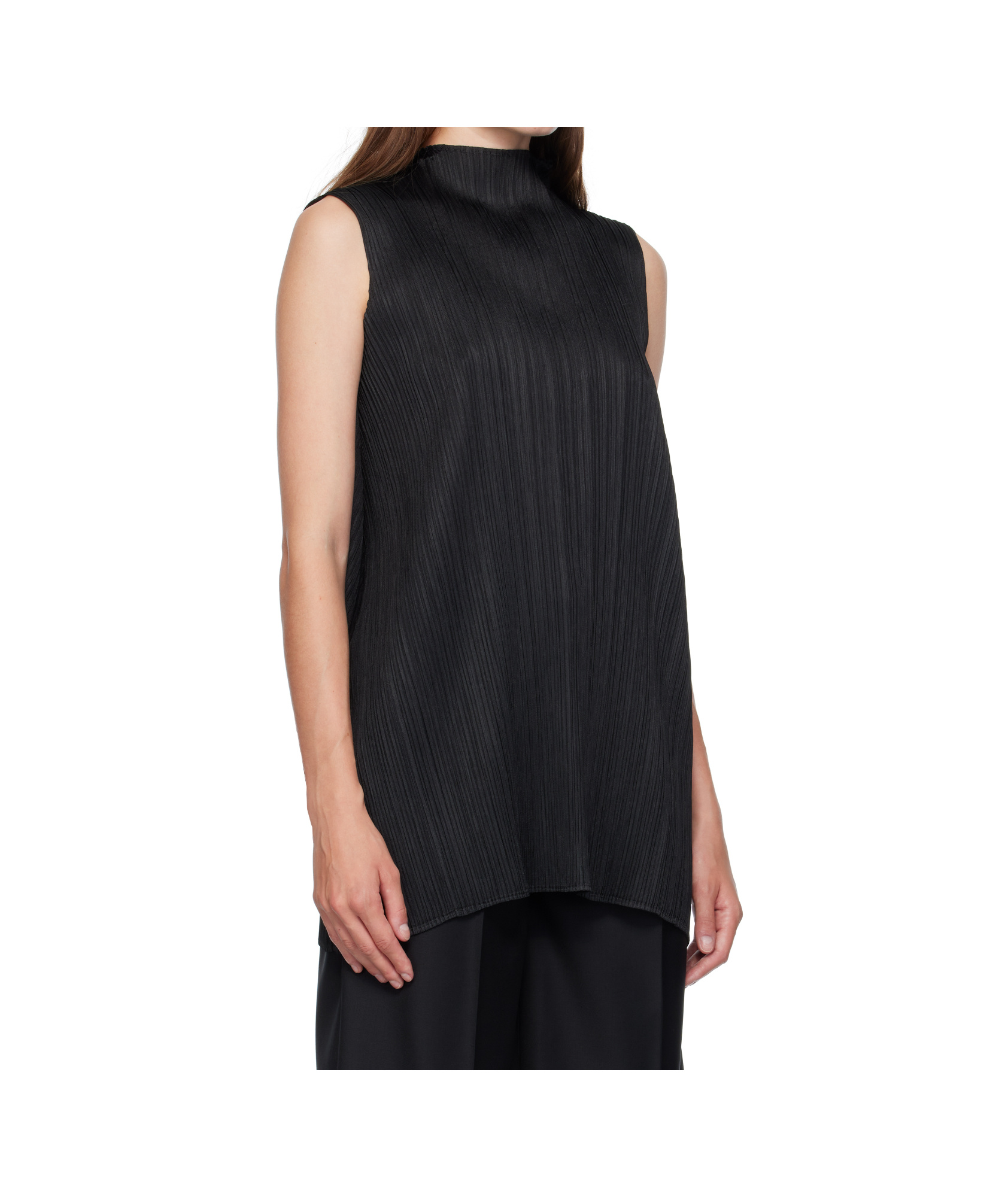 Issey Miyake Lamp Shade Top In Black