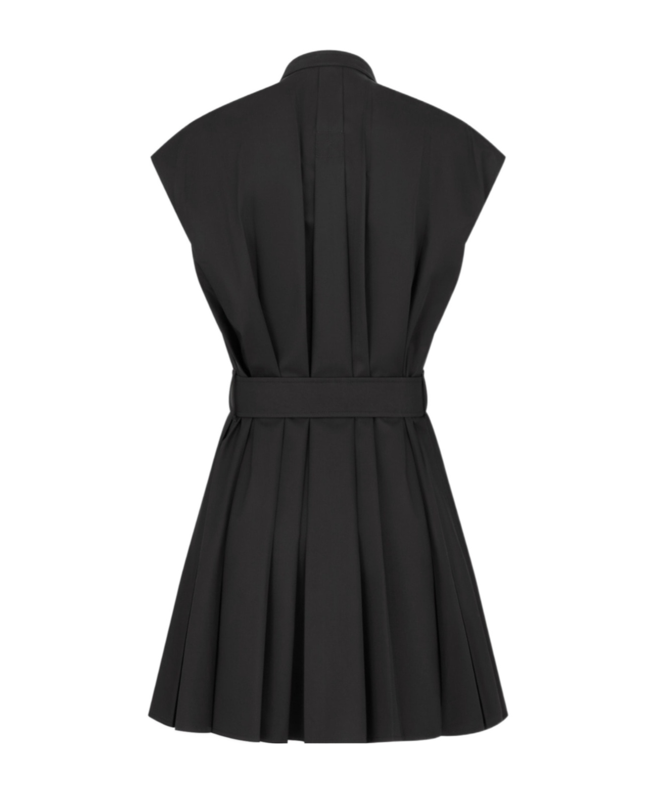 Dior Short Dress In Cotton Gabardine In Black