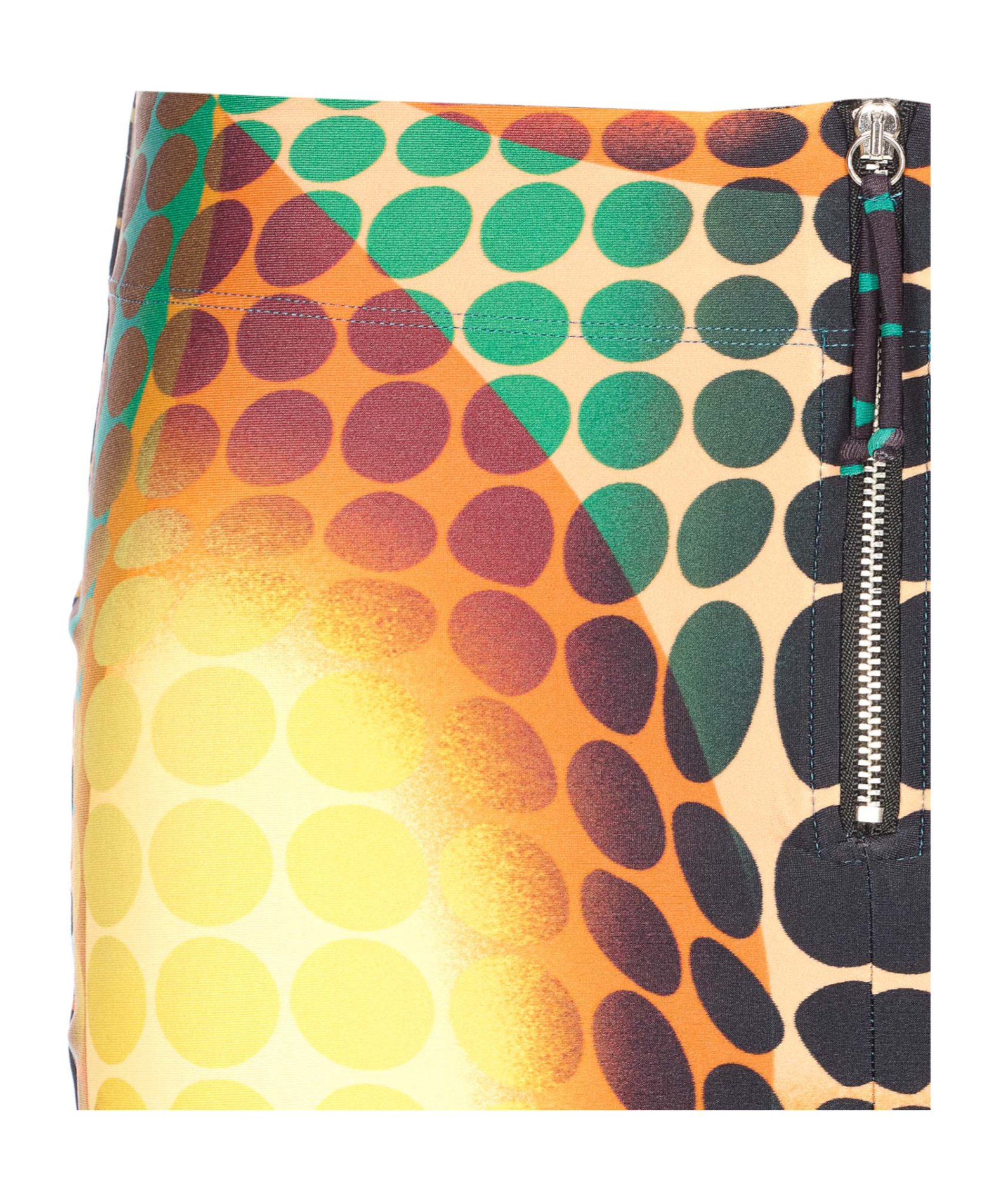 Jean Paul Gaultier Women S Re-edition Dots Skirt Orange In Multi