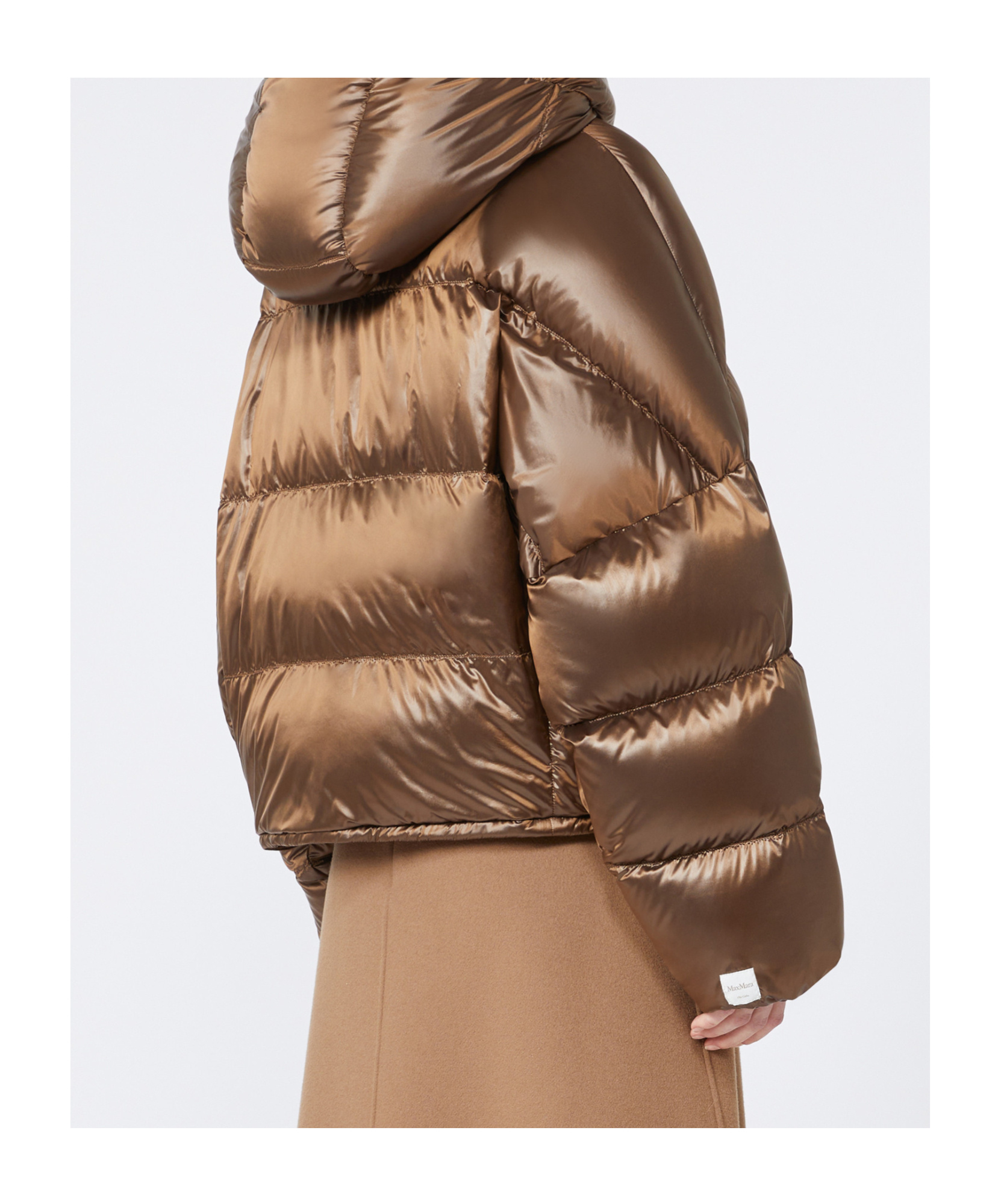 Max Mara Anorak De Tela De Nailon Impermeable In Brown