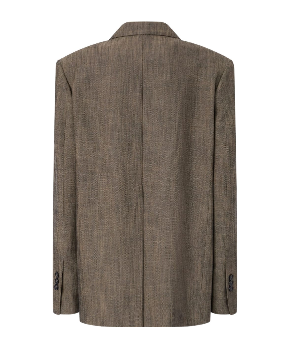 Pinko Canvas Blazer Jacket With Buttons In Green