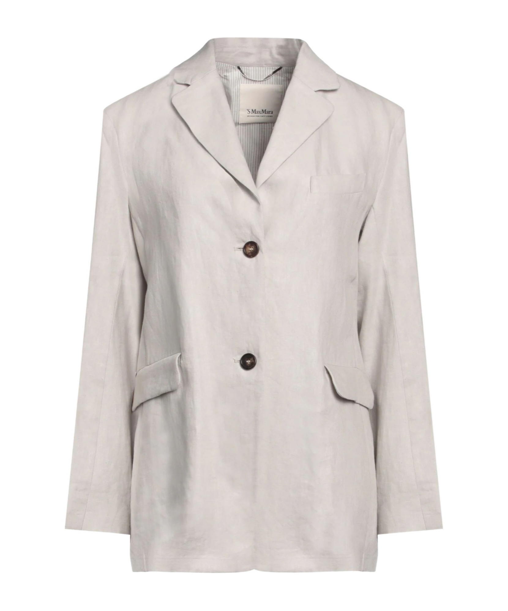 Max Mara Simple Single- Blazer In Grey