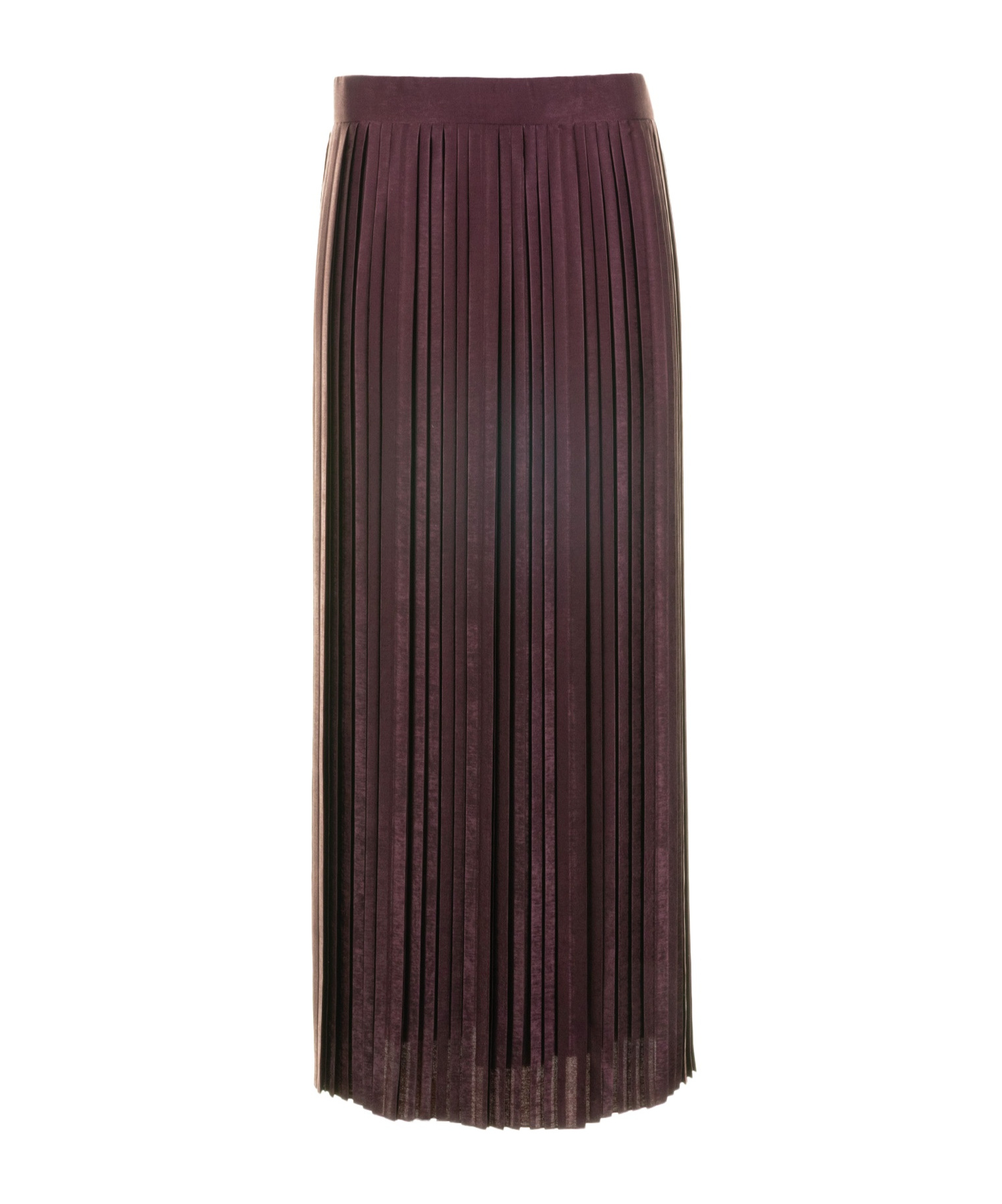 Eleventy Pleated A-line Midi Skirt In Brown