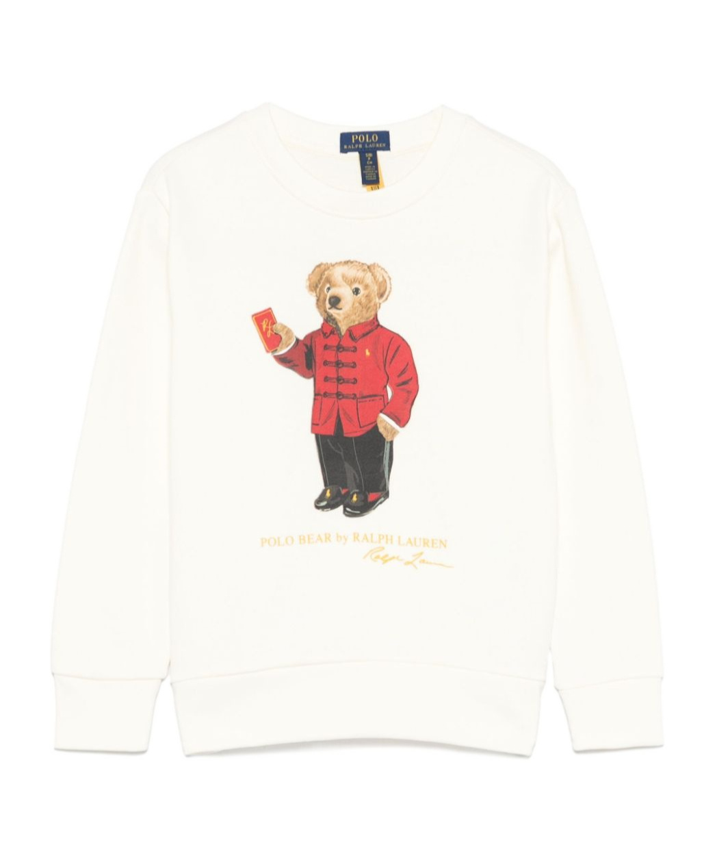 Polo Ralph Lauren Polo-bear-motif Sweatshirt In White