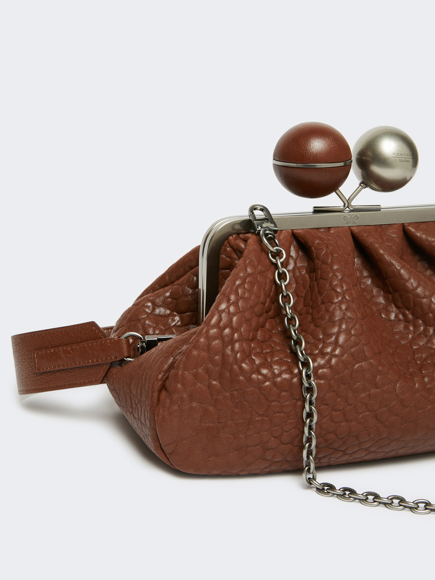 Weekend Max Mara Pasticcino Clutch Bag In Brown