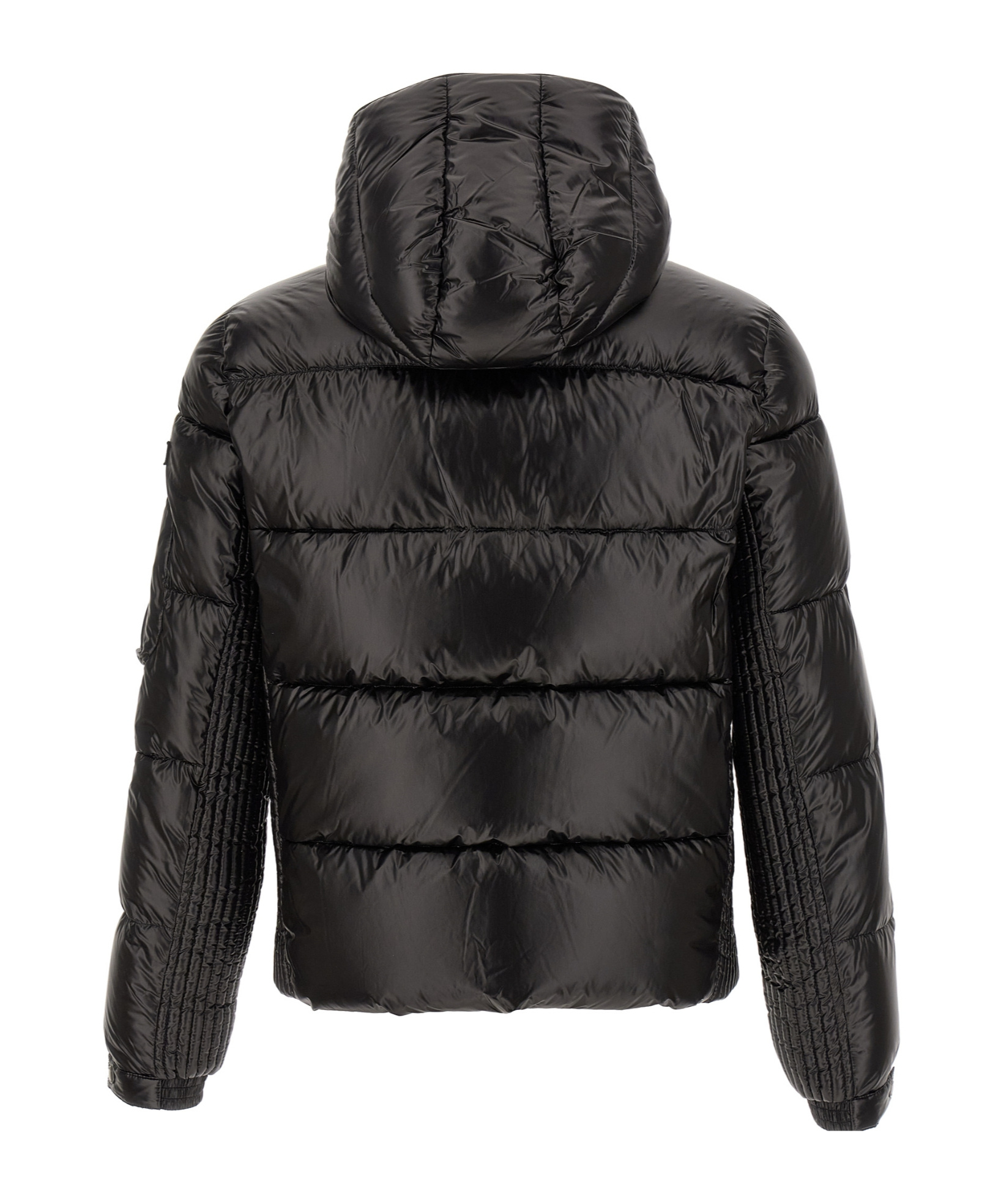 Tatras Belbo Black Down Jacket With Hood And Logo Patch On The Side In Tech Fabric Man In Black