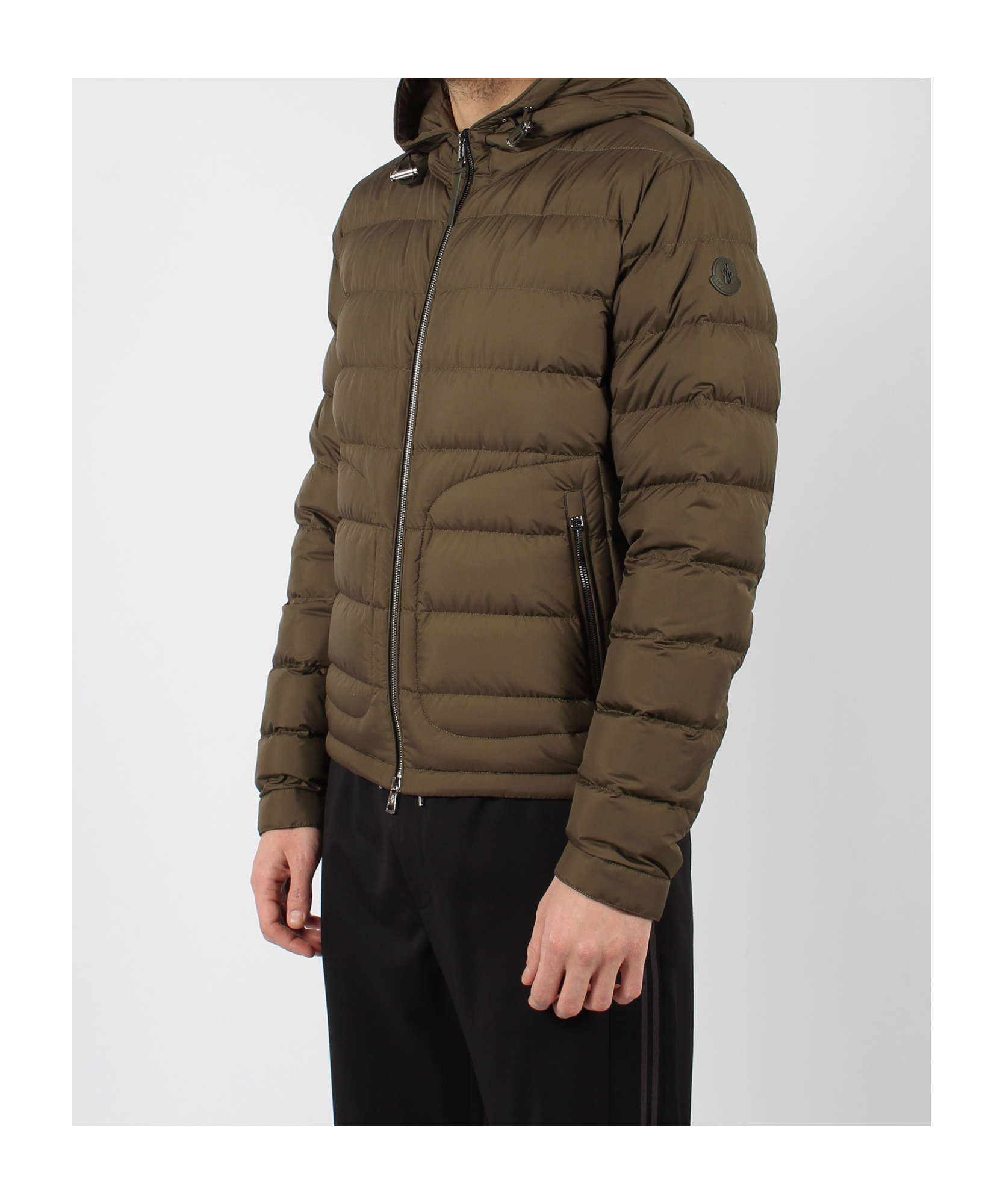 Moncler Sestriere Quilted Down Jacket In Brown