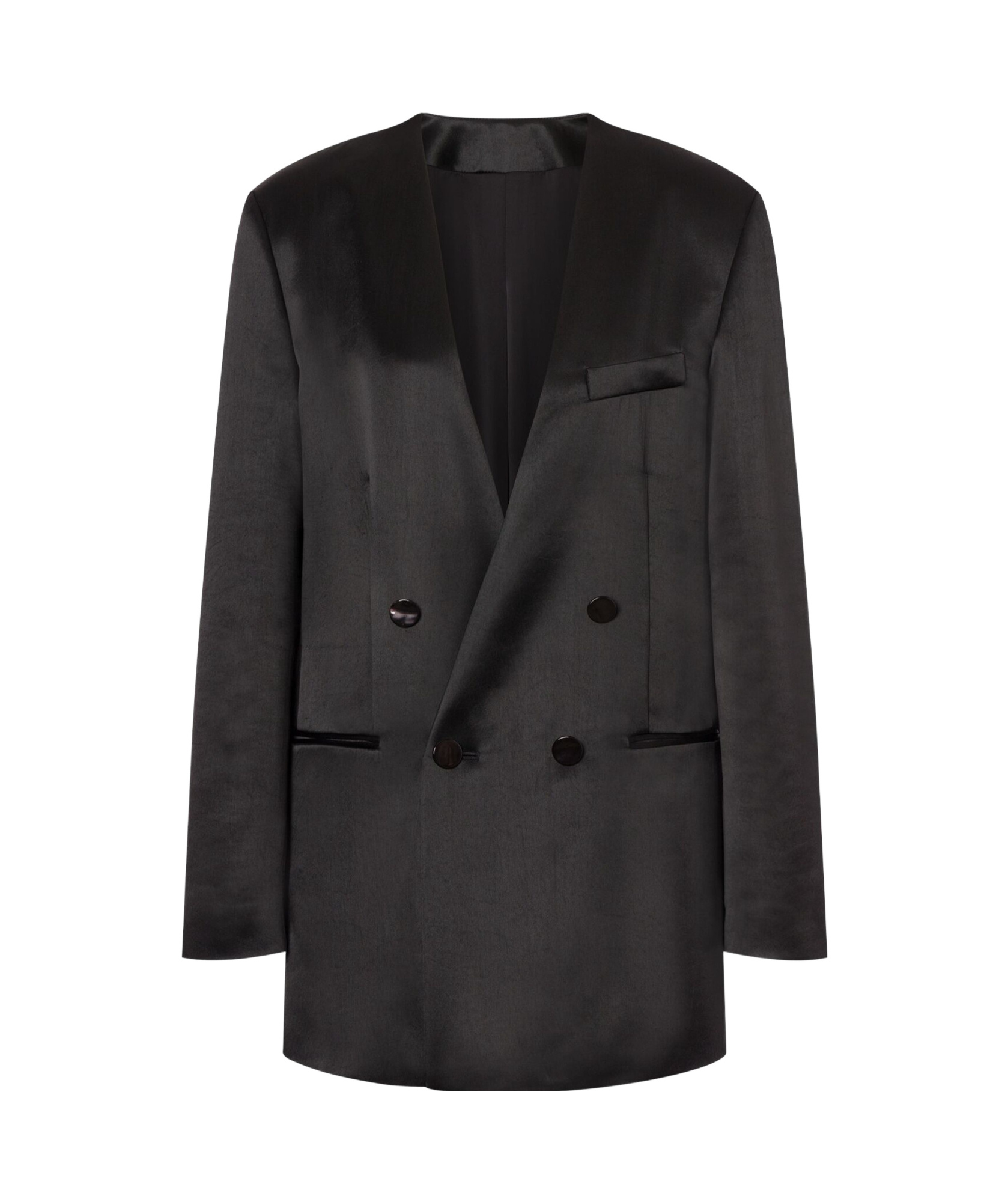 Philosophy Di Lorenzo Serafini Double-breasted Jacket In Black