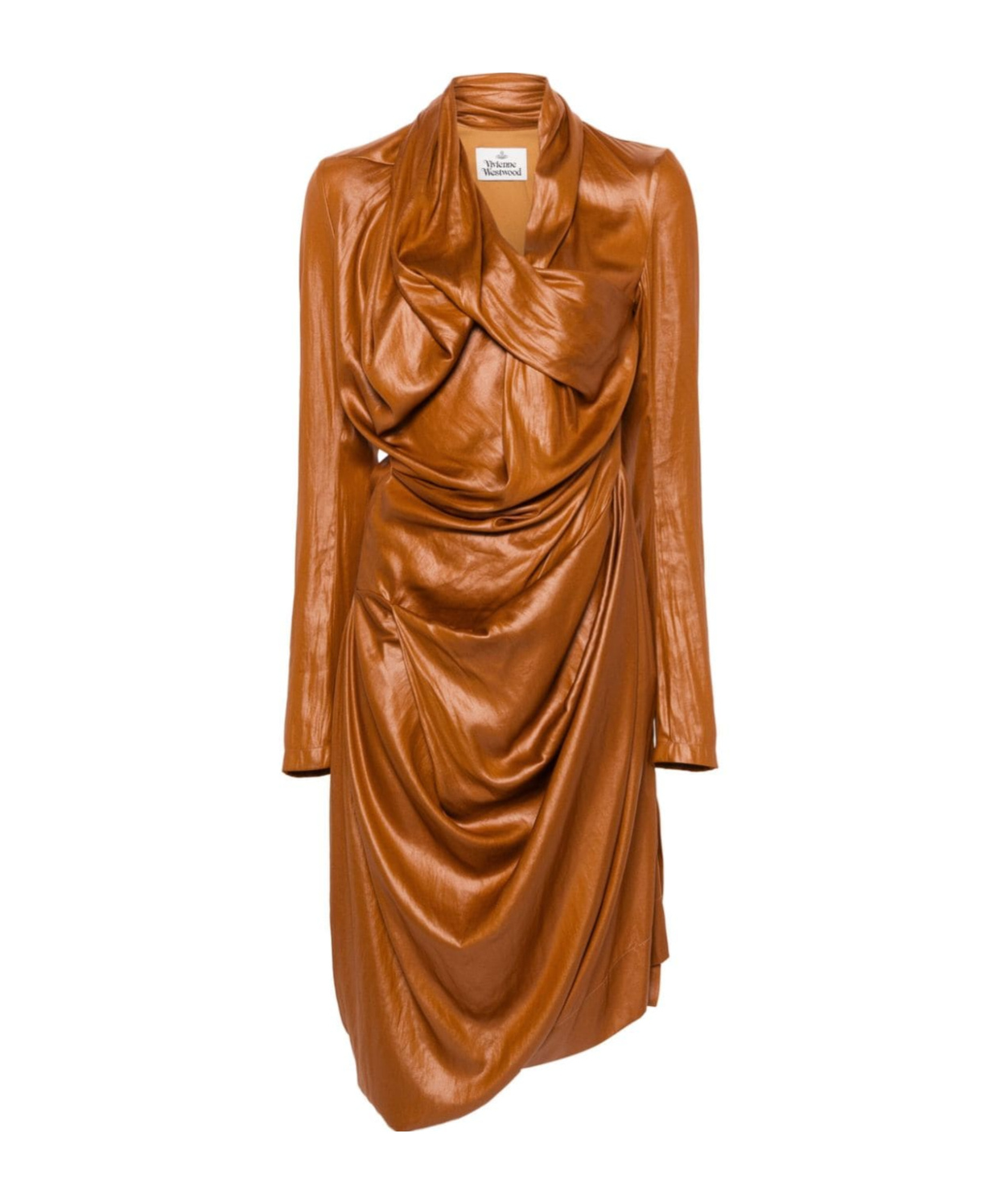 Vivienne Westwood Galatea Midi Dress In Brown