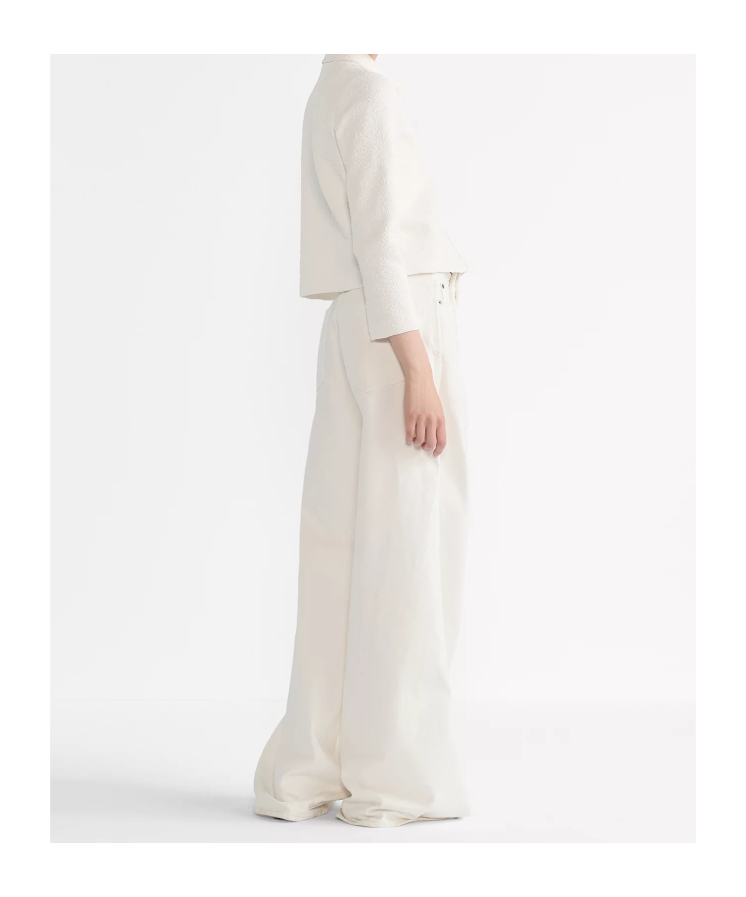 Dior Cropped Jacket In White