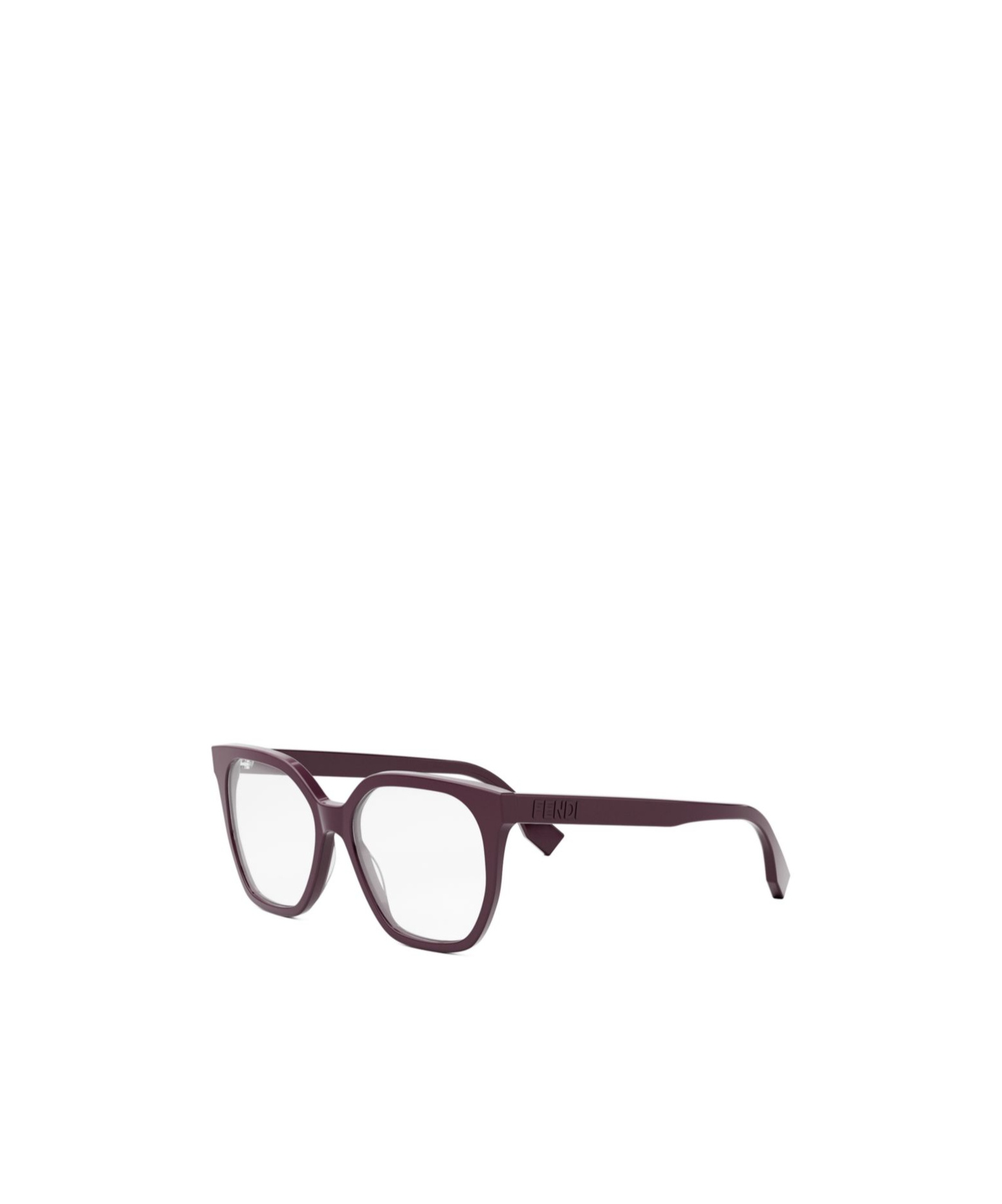 Fendi Eyewear Square Frame Glasses In Brown