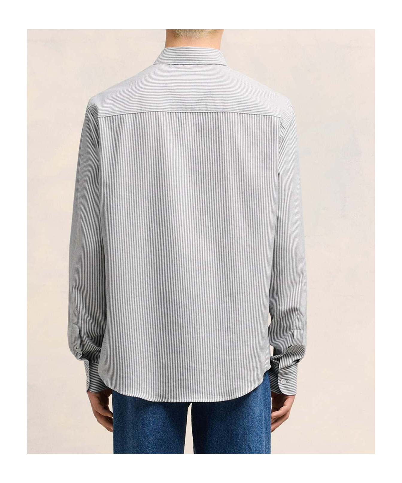 Ami Alexandre Mattiussi Ami Paris Shirt In Gray