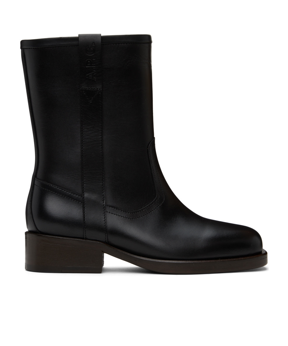 Apc Round Toe Ankle Boots