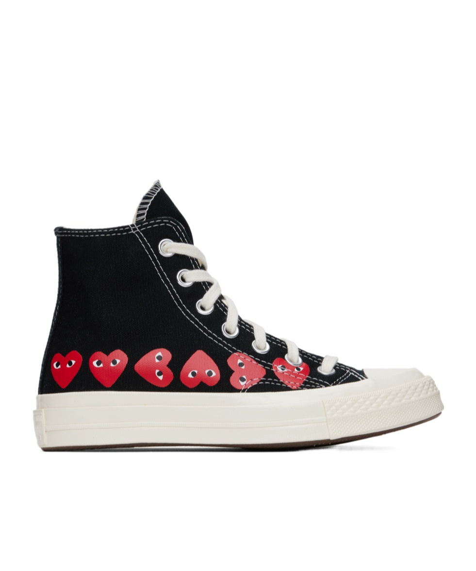 Comme Des Garçons Play X Converse Comme Des Garcons Play Converse Sneakers Black In Black
