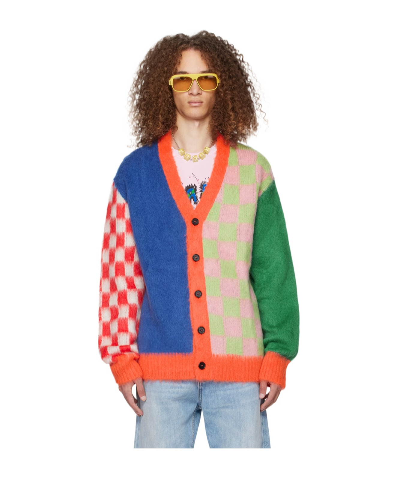 Marni Ssense Exclusive Multicolor Cardigan In Multicolor