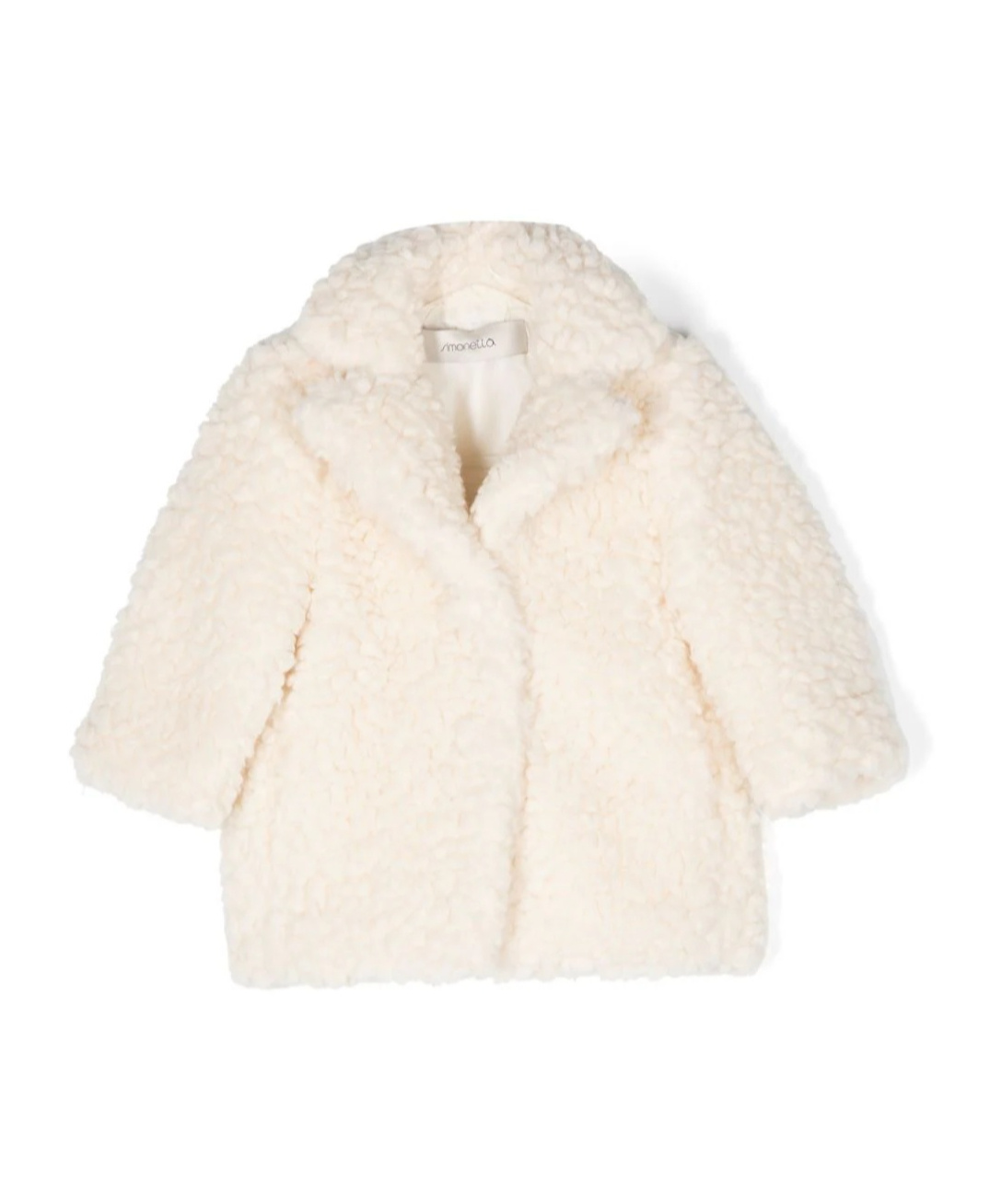Simonetta Single-breasted Faux-fur Coat In White
