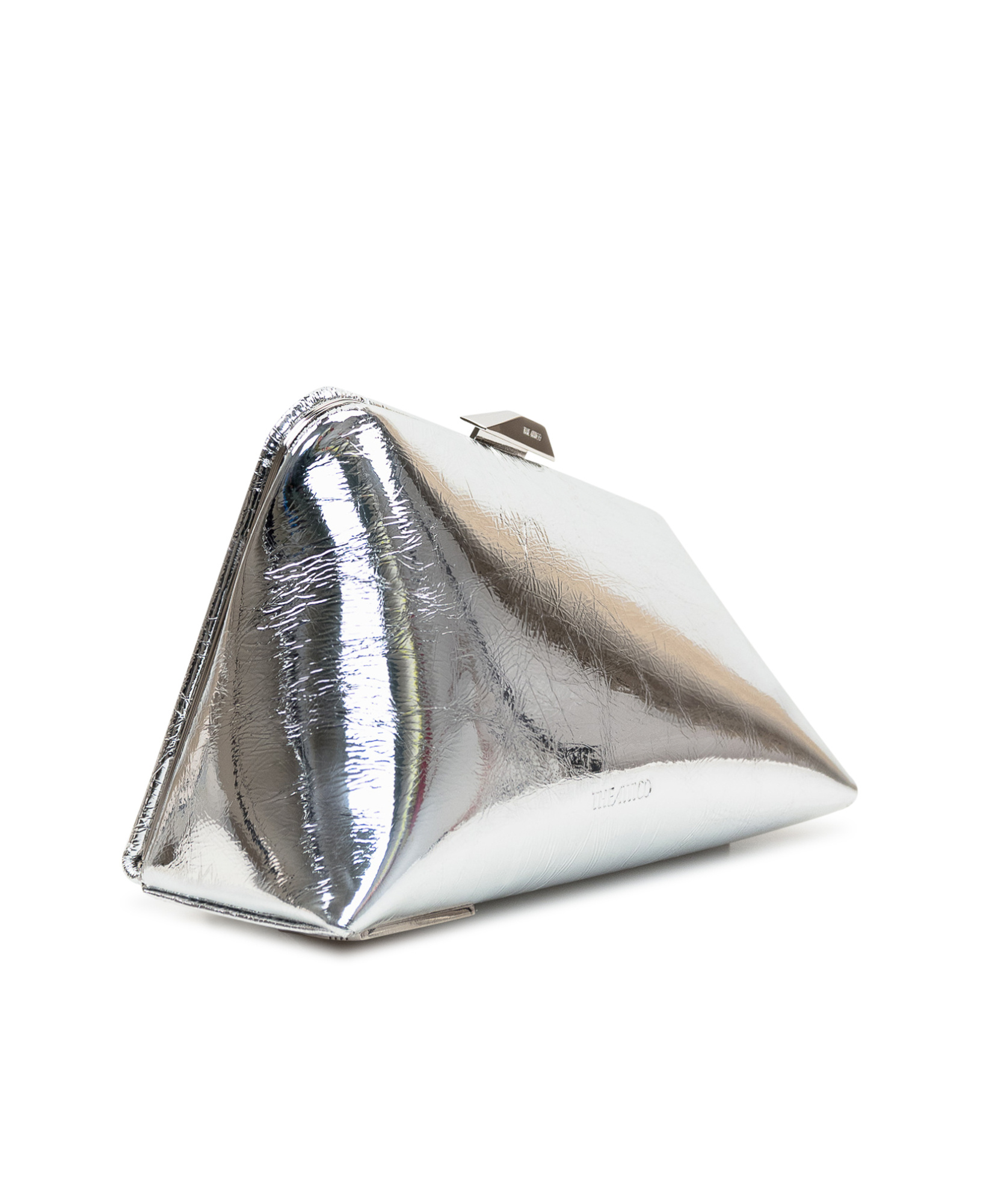 Attico Clutch The Woman Color Silver In White