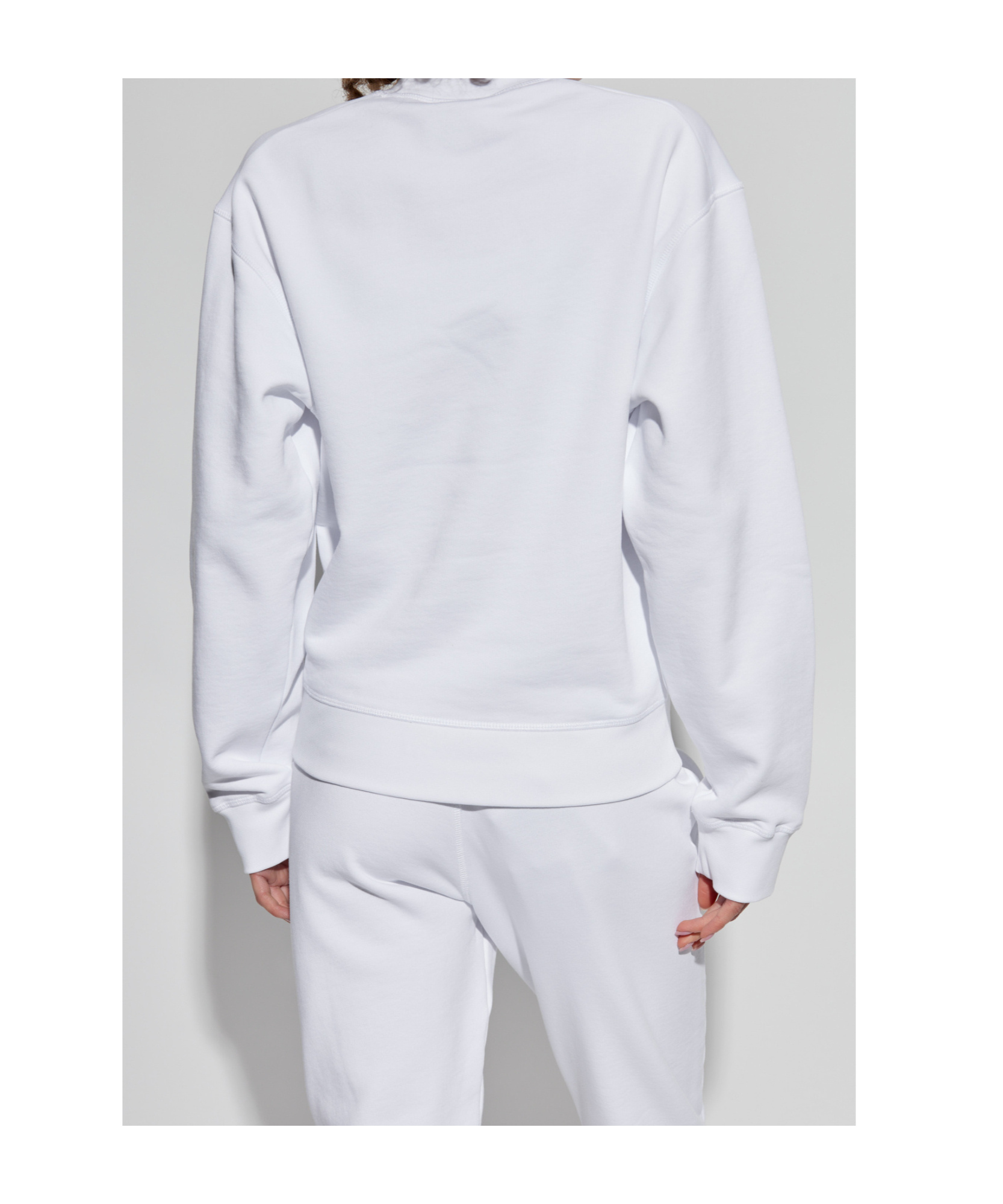 Dsquared2 Logo Printed Crewneck Sweatshirt In White