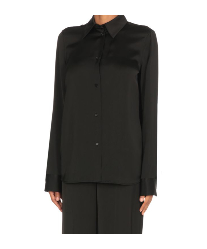 Jil Sander Long Sleeve Shirt In Black