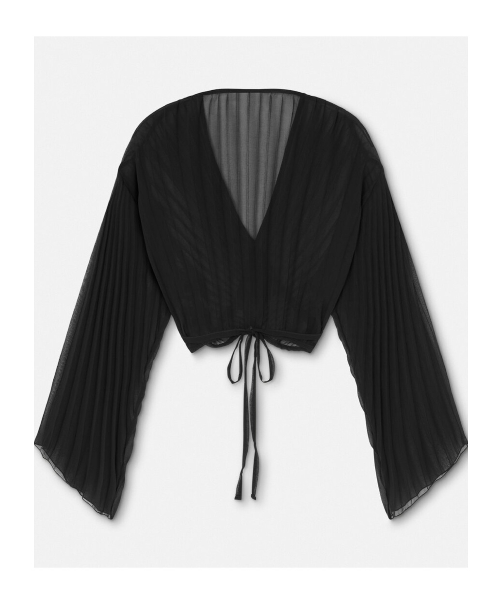 Versace Bluse Mit Falten In Black