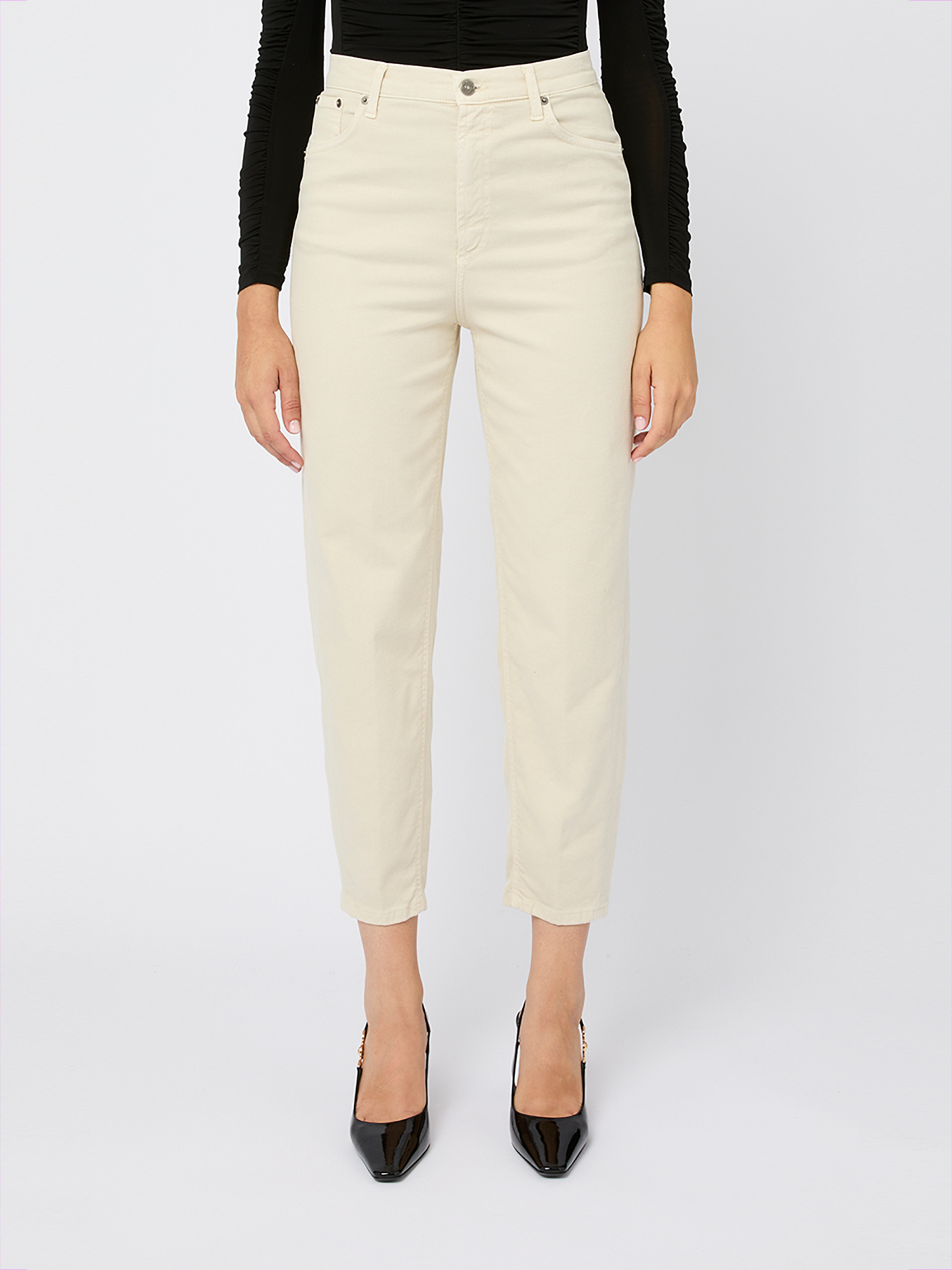 Dondup Belt-loop Jeans In Nude