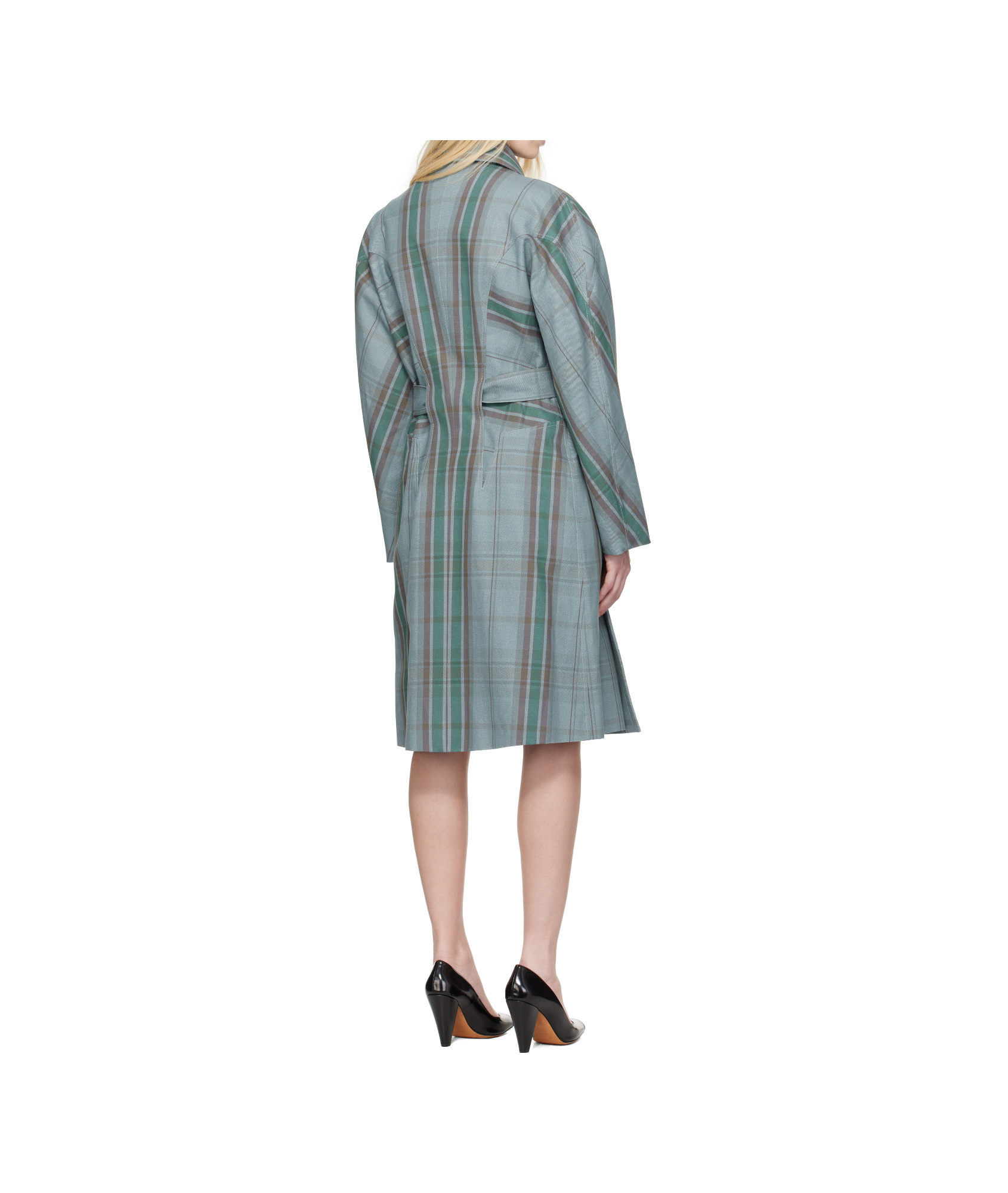 Vivienne Westwood Waist Belted Checked Coat