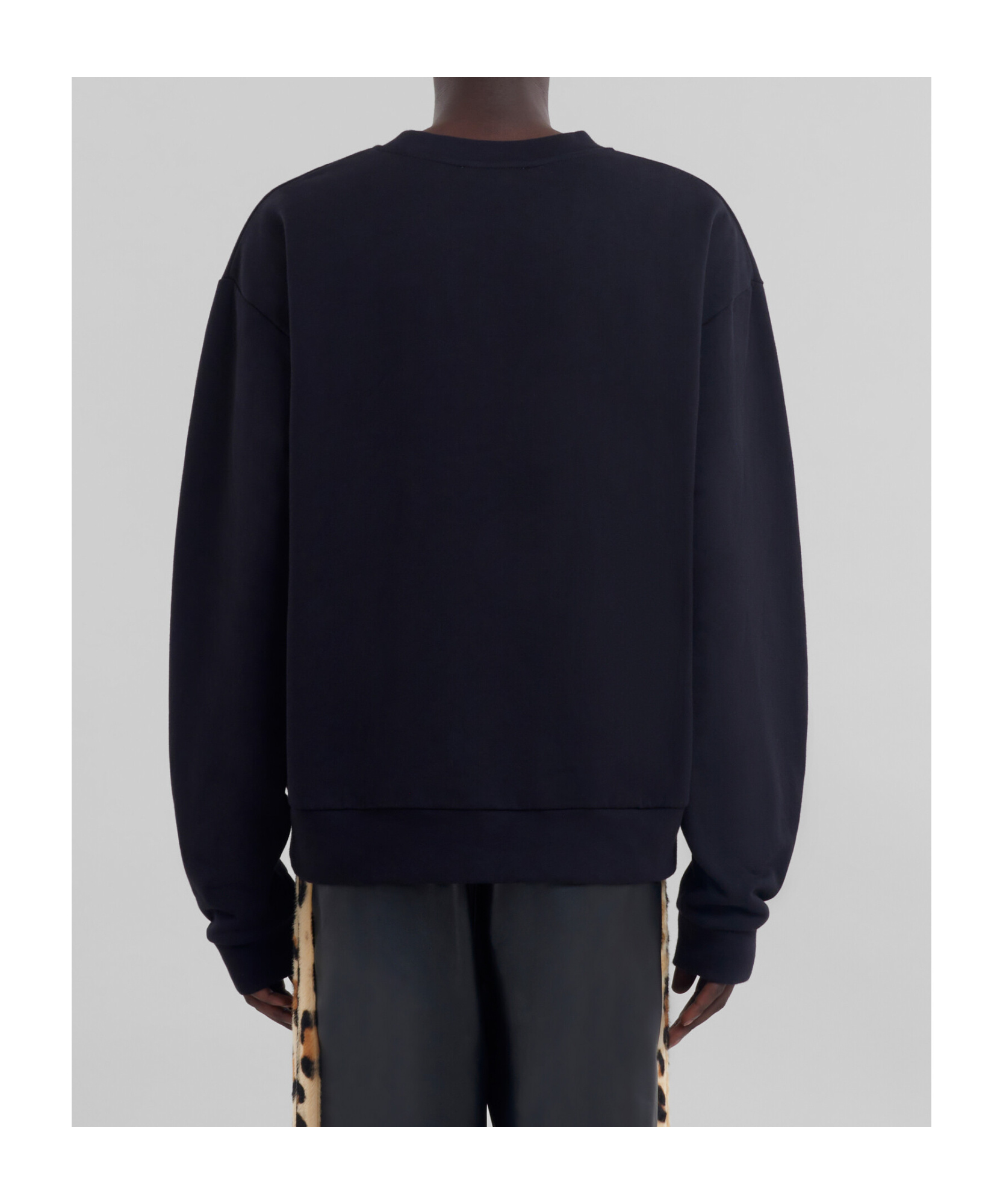 Marni Round-neck Sweater In Black