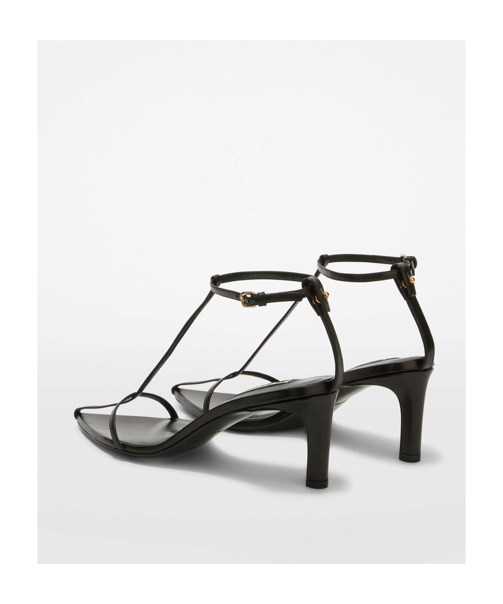 Jil Sander Leather Sandals With Weaved Straps In Black
