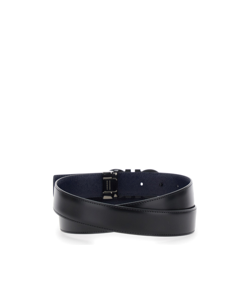 Ferragamo Reversible Belt In Black