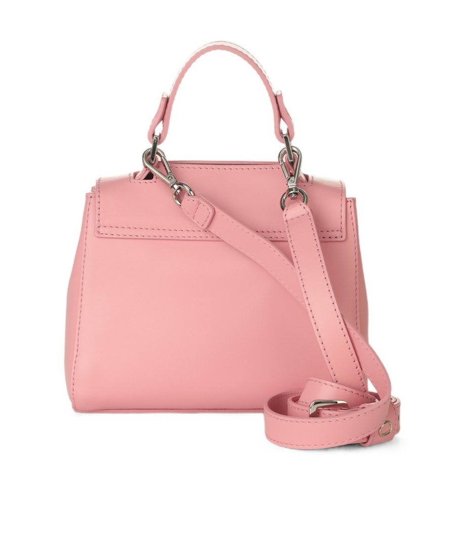 Orciani Sveva Vanity Mini Leather Handbag With Shoulder Strap