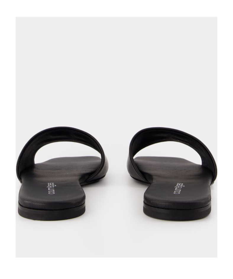 Shop Courrèges Shadow Slides In Black