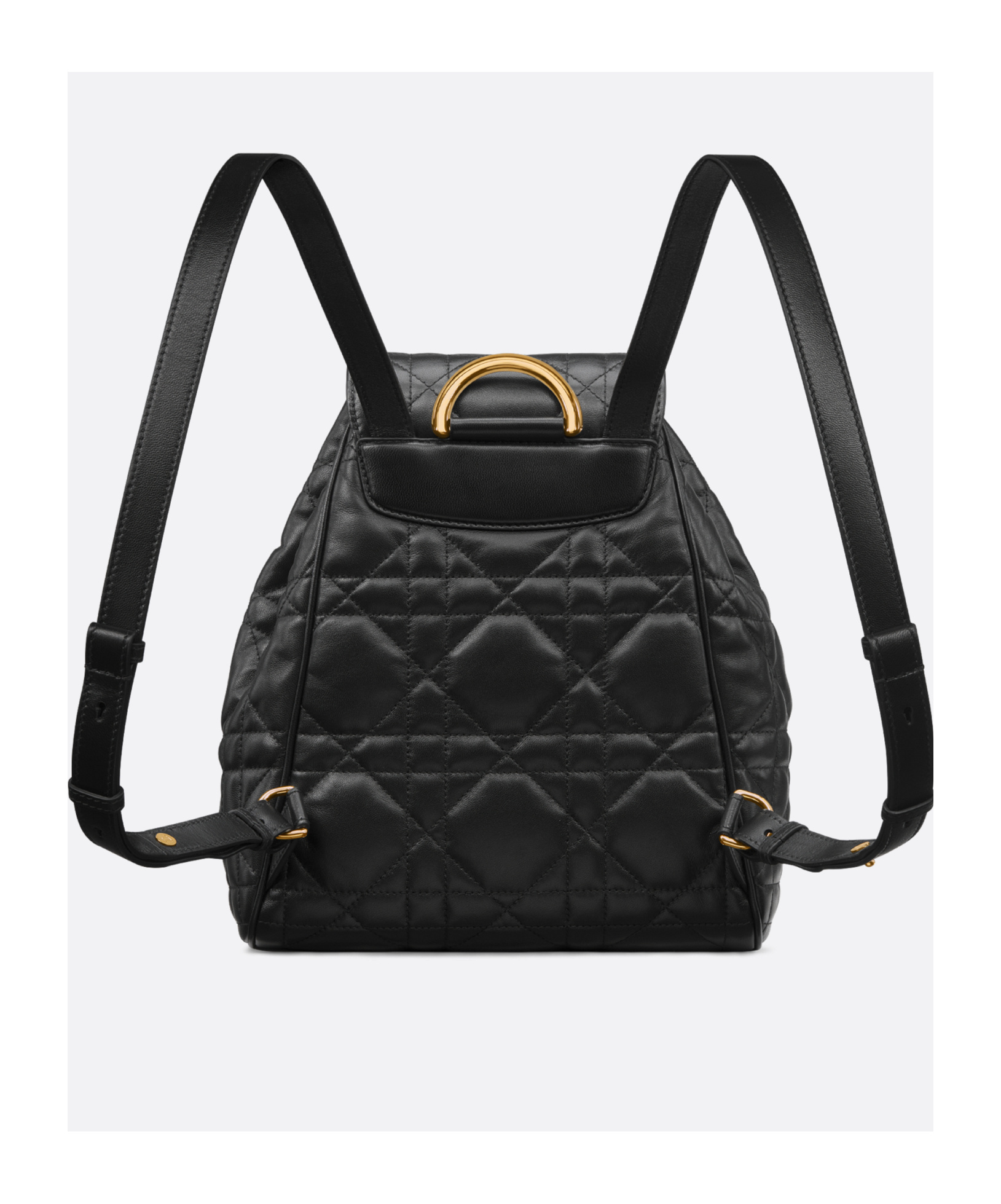 Dior Medium Caro Backpack In Black