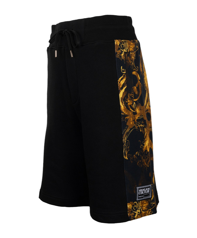 Versace Jeans Logo Logo Shorts In Black