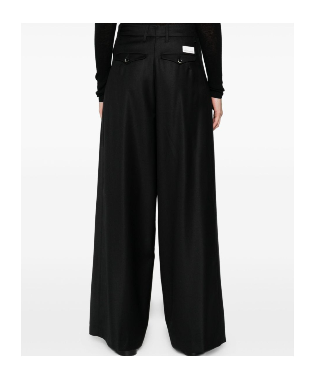 Nine In The Morning Casual Pants With Belt Loops In Black