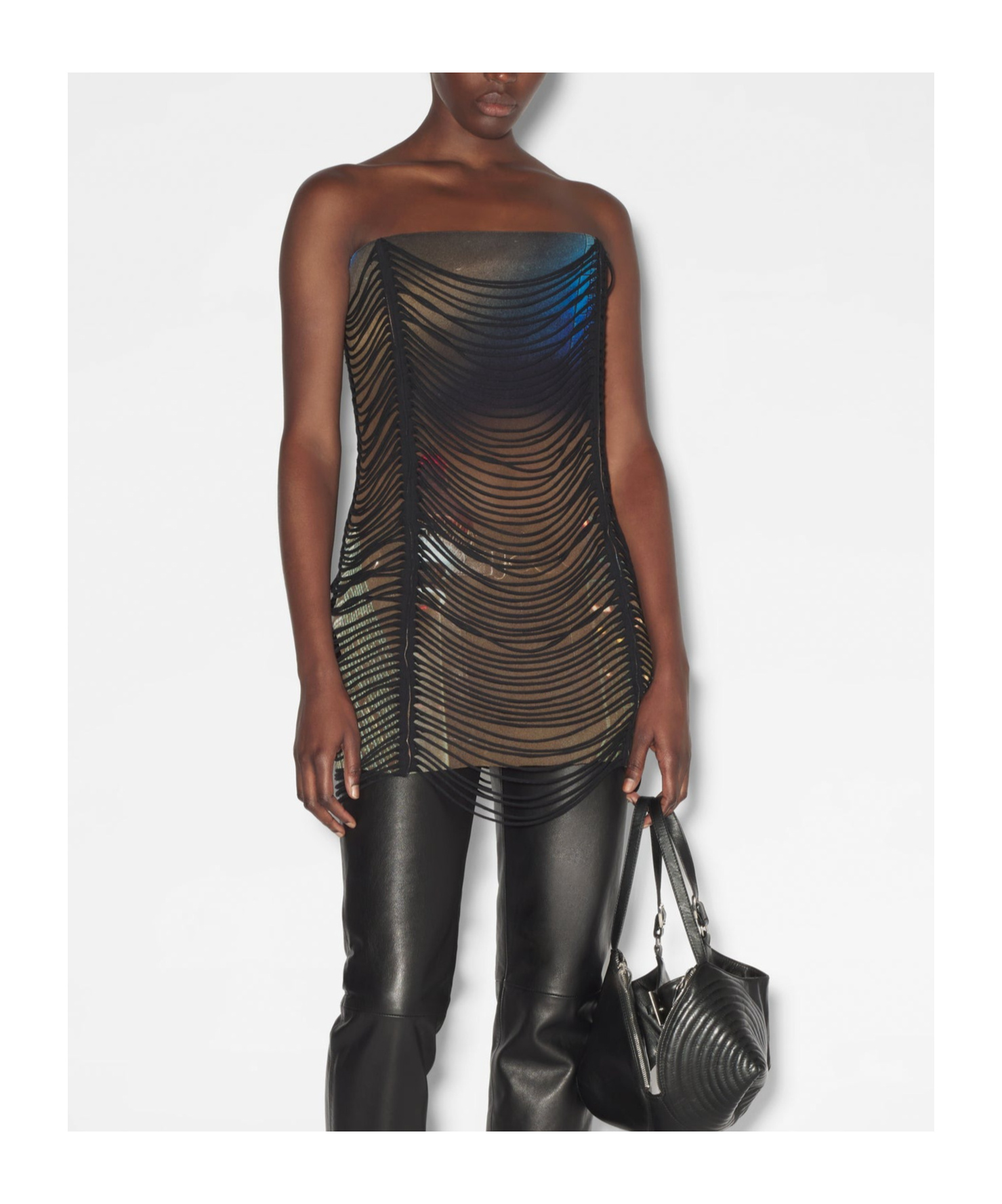 JEAN PAUL GAULTIER X SHAYNE OLIVER THE SLASHED CITY MINIDRESS