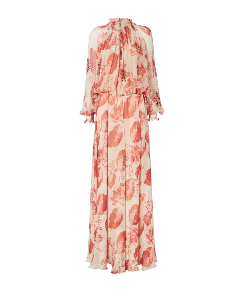 Fendi Printed Silk Chiffon Dress