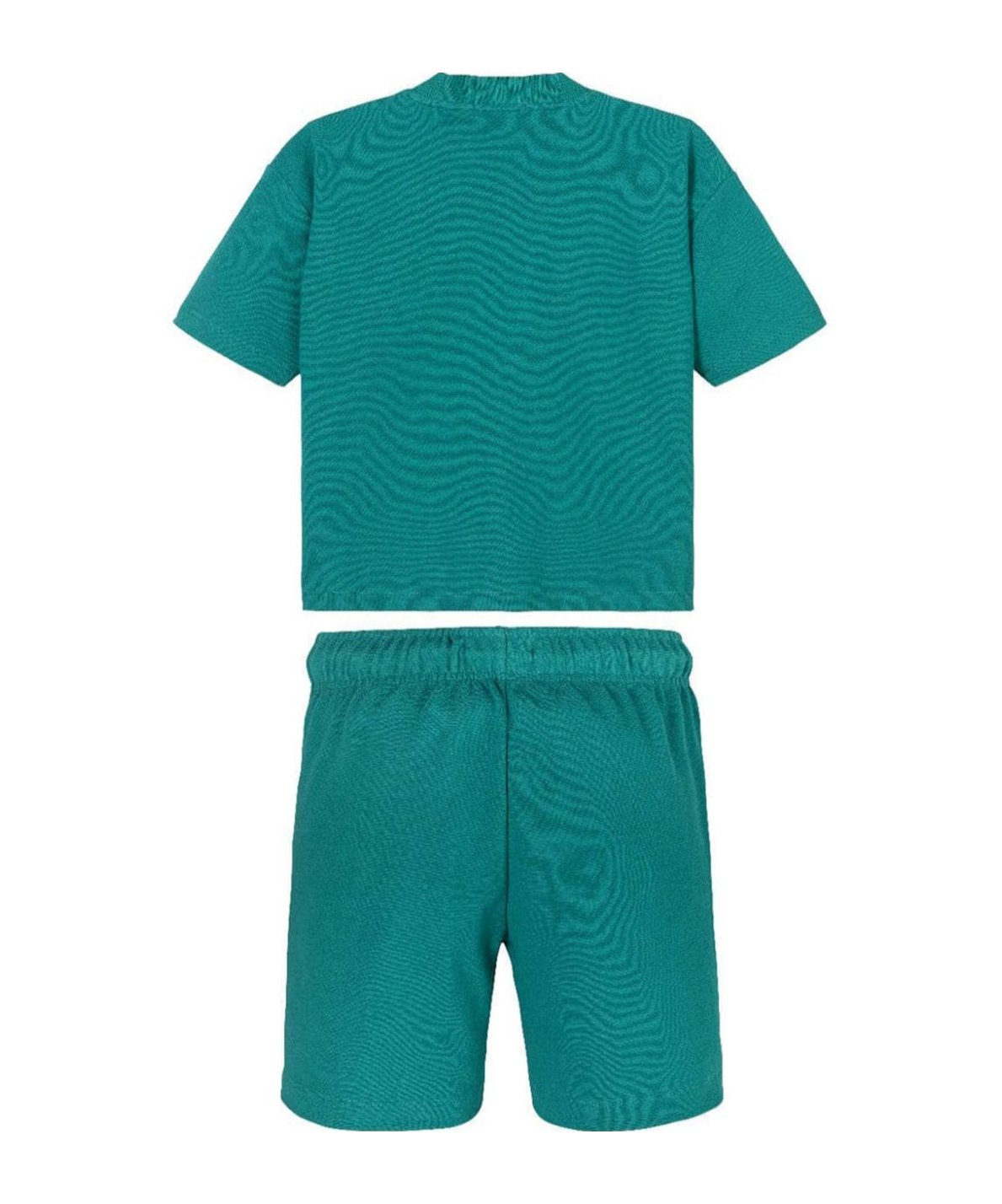 Calvin Klein Ottoman Relaxed Shorts And T-shirt In Green