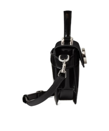Gucci Small Half-moon Top Handle Bag In Black