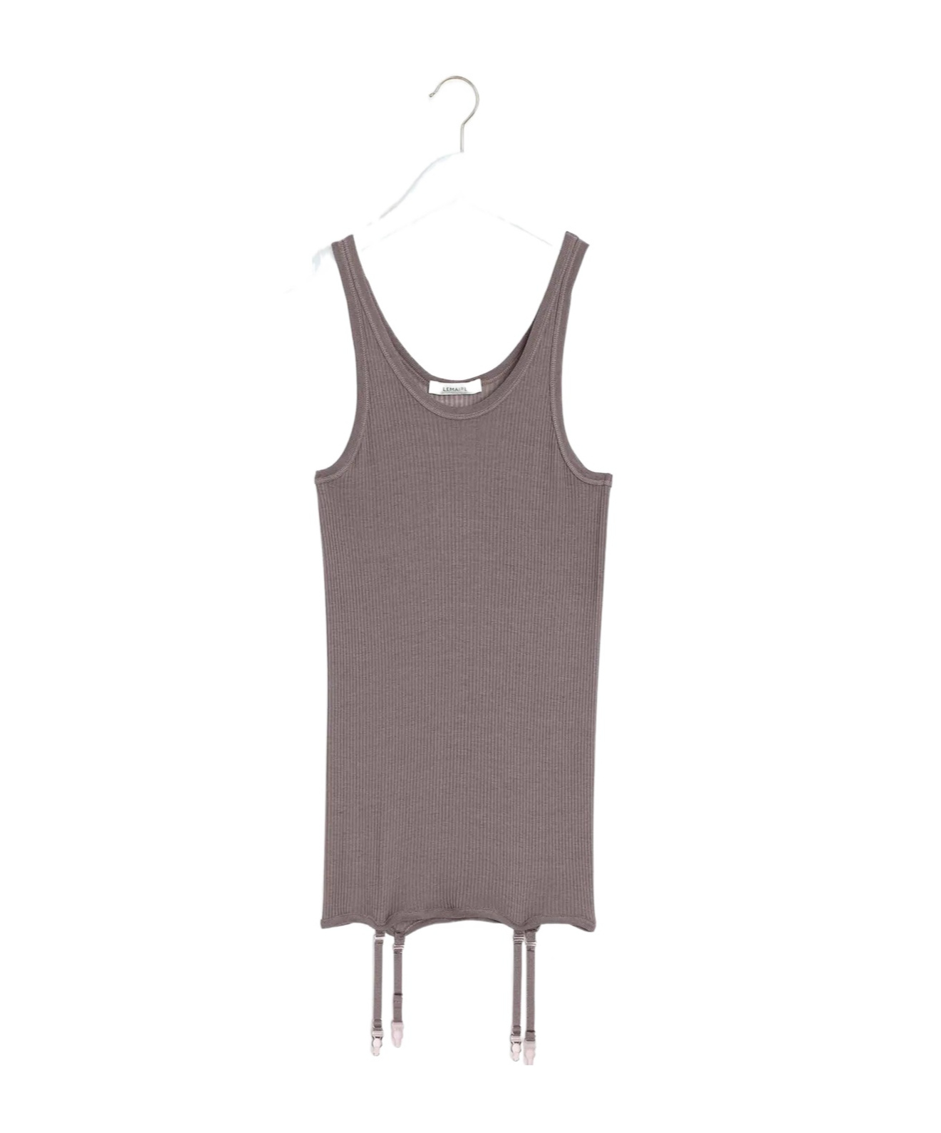 Lemaire Seamless Wool Tank Top In Gray