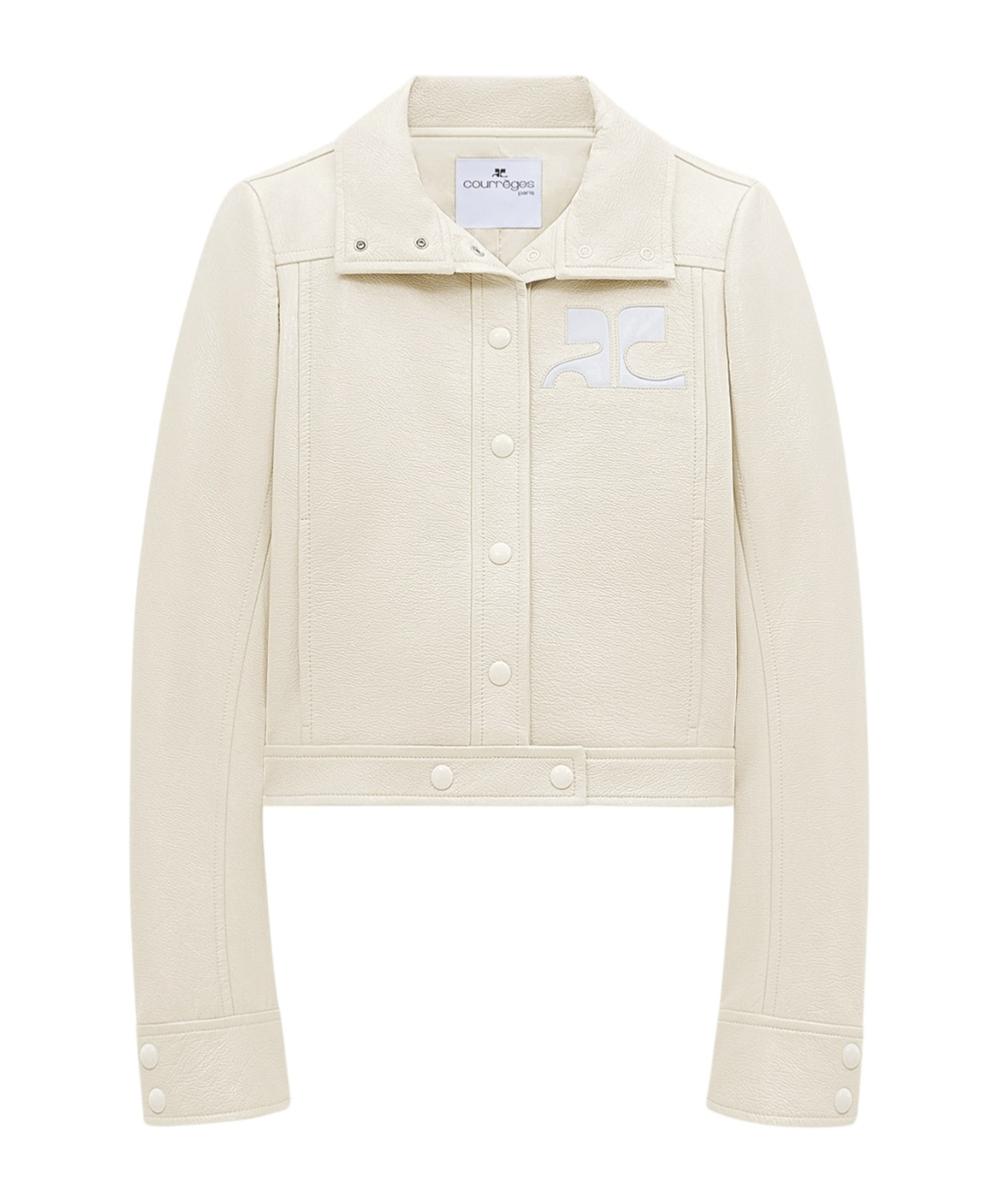 Courrèges Long-sleeved Casual Jacket In White