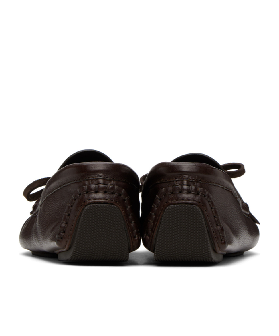 The Row Lucca Loafer Shoes In Black