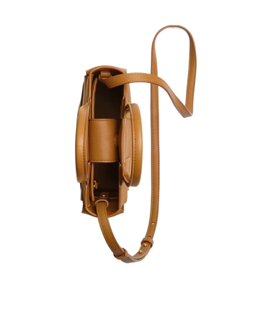 Bottega Veneta Mini Cassette Tote Shoulder Bag In Brown