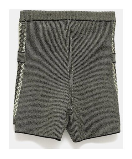 Jacquemus La Jupe Culotte Marino Jacquard-knit Shorts In Multi-black