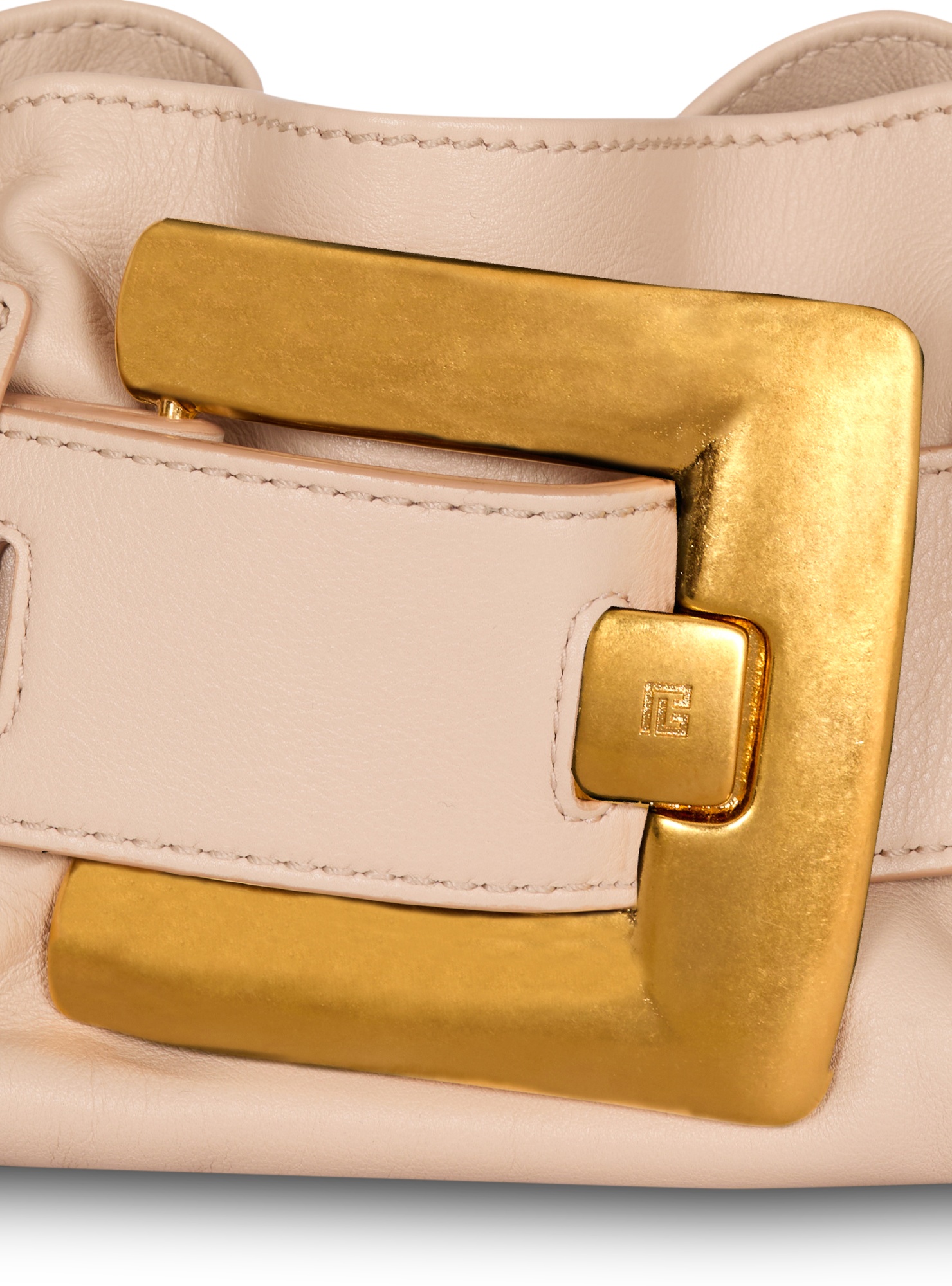Balmain Anthem Shoulder Bag In Nude
