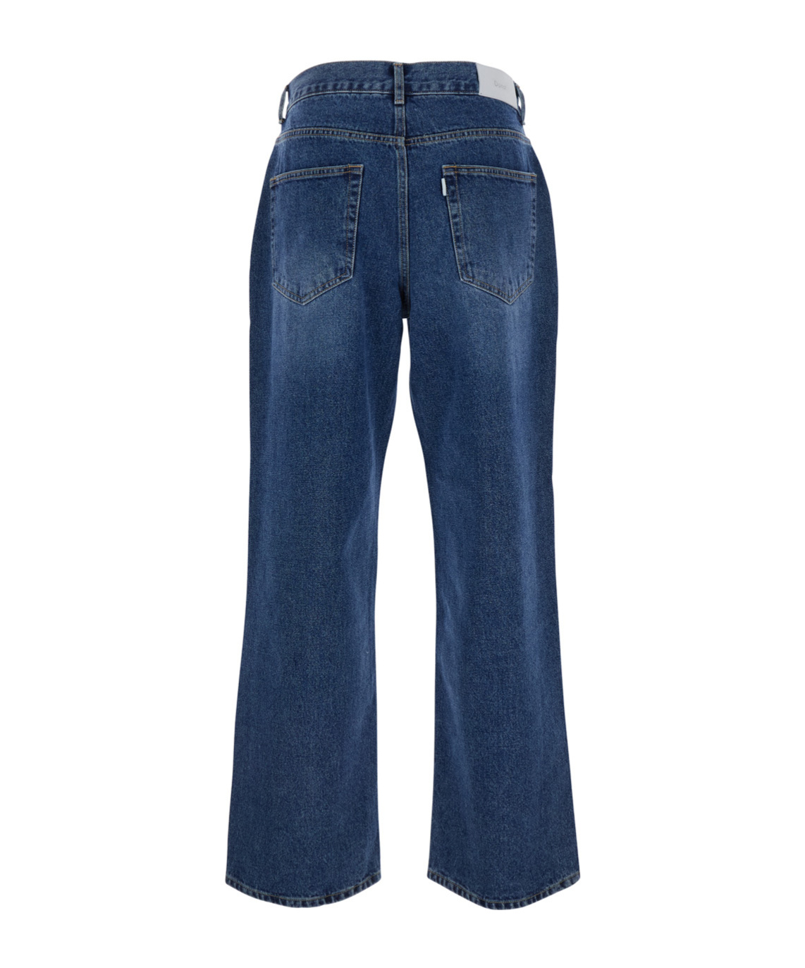 Dunst Blue Five Pocket Jeans With Logo Patch On The Back