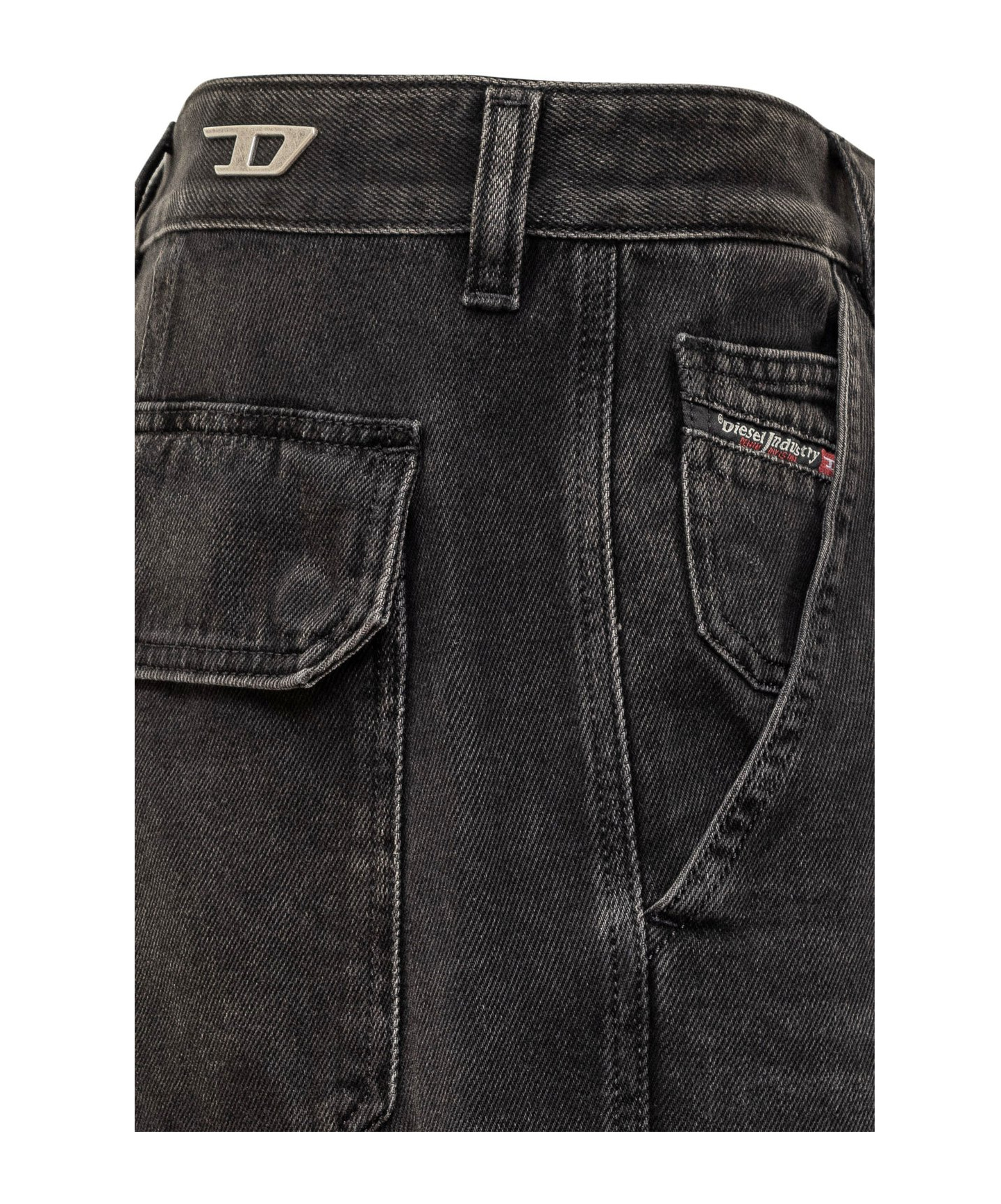 Diesel Black D-shift Jeans In Black