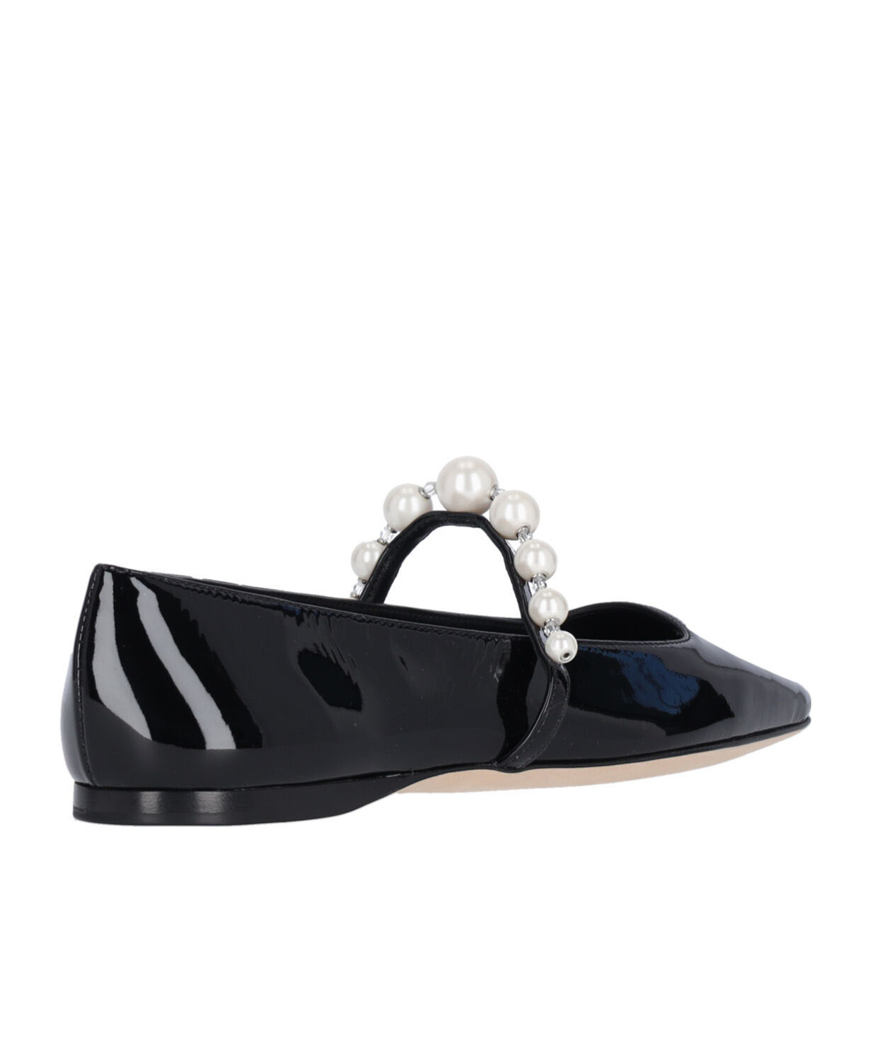 Shop Jimmy Choo Ade Flat Shoes In Black